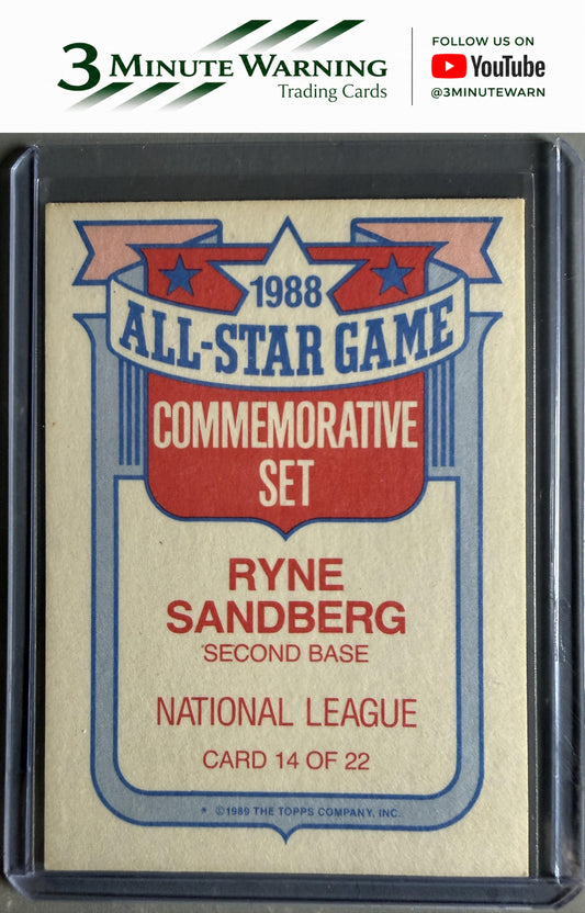 1989 Topps #14 Ryne Sandberg Glossy All-Stars