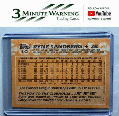 1988 Topps #10 Ryne Sandberg
