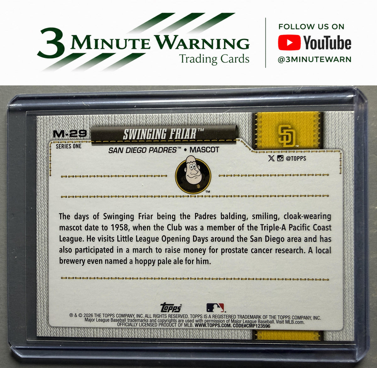 2026 Topps #M-29 Swinging Friar Mascots