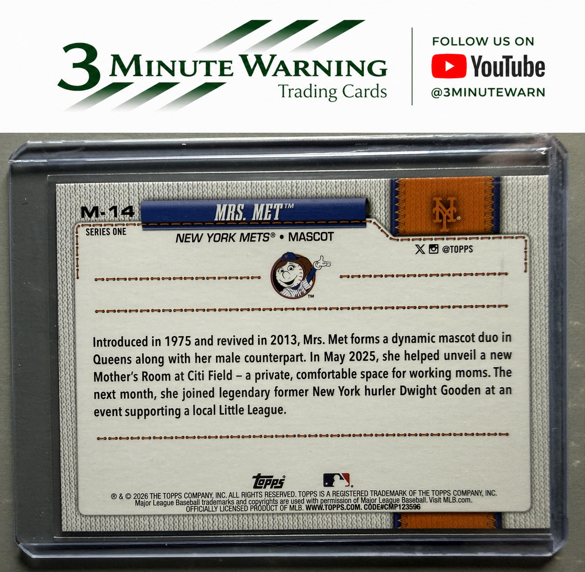 2026 Topps #M-14 Mrs. Met Mascots