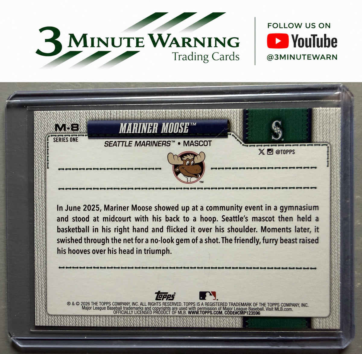 2026 Topps #M-8 Mariner Moose Mascots