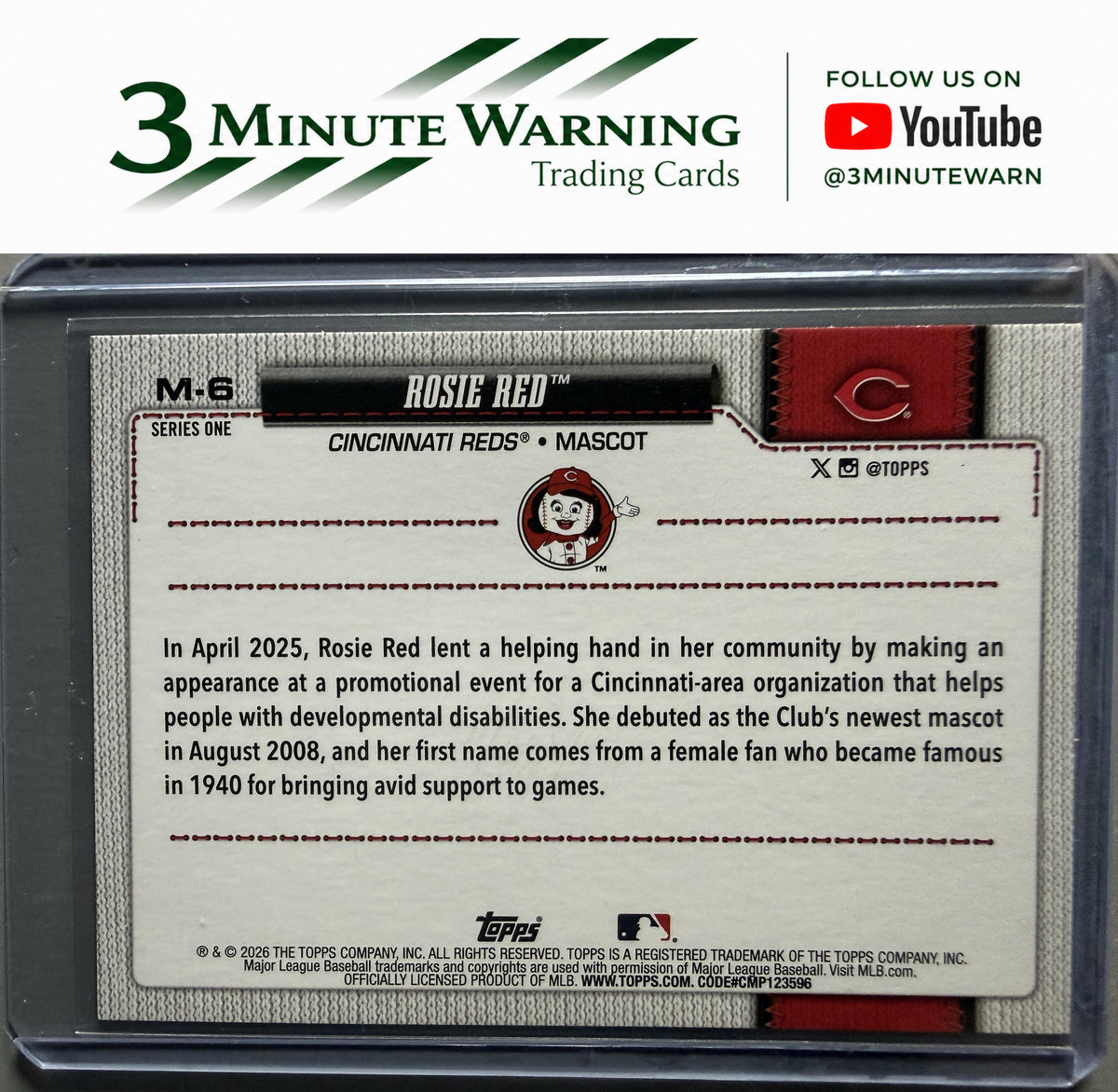 2026 Topps #M-6 Rosie Red Mascots