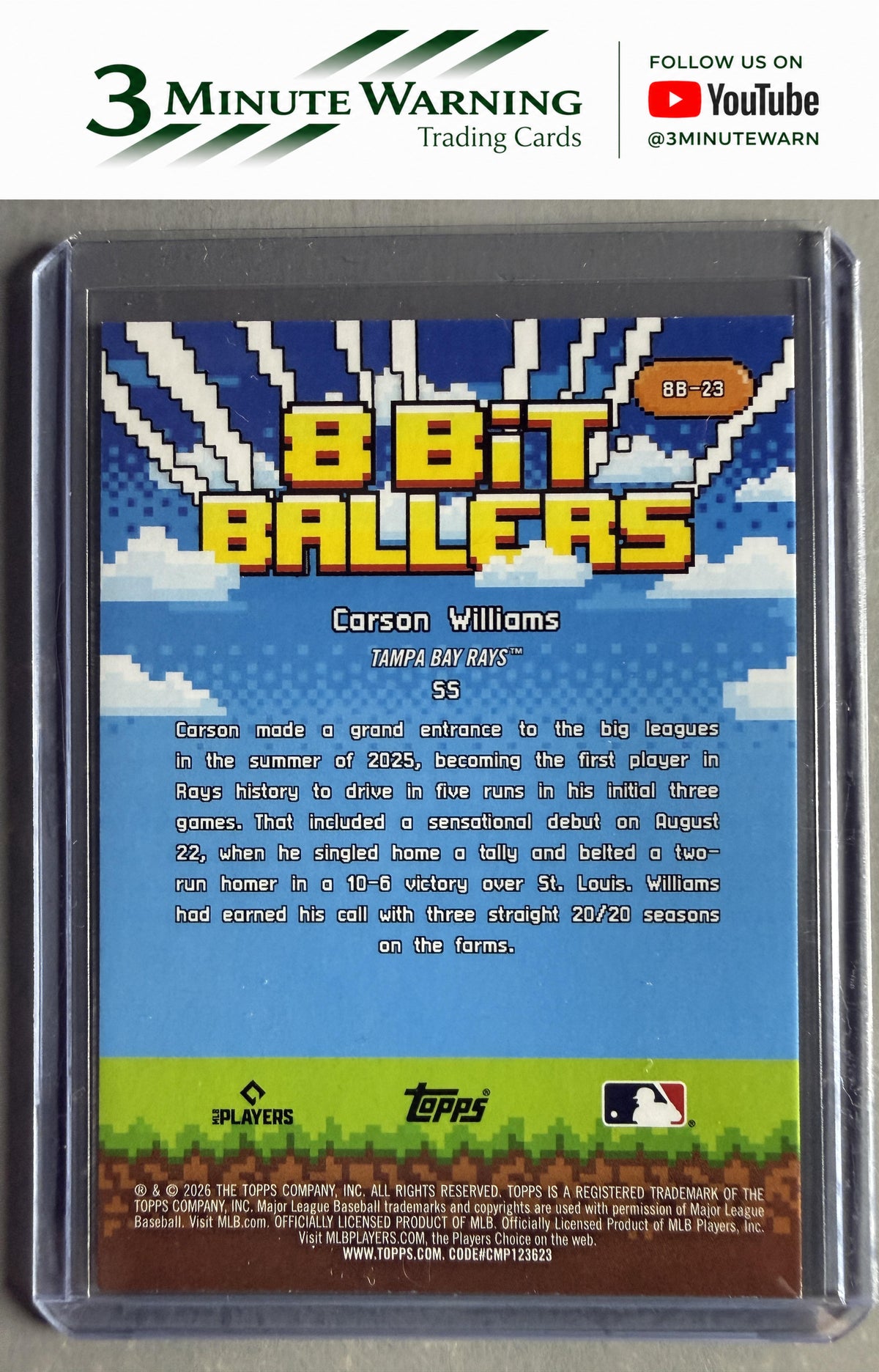 2026 Topps #8B-23 Carson Williams 8 Bit Ballers
