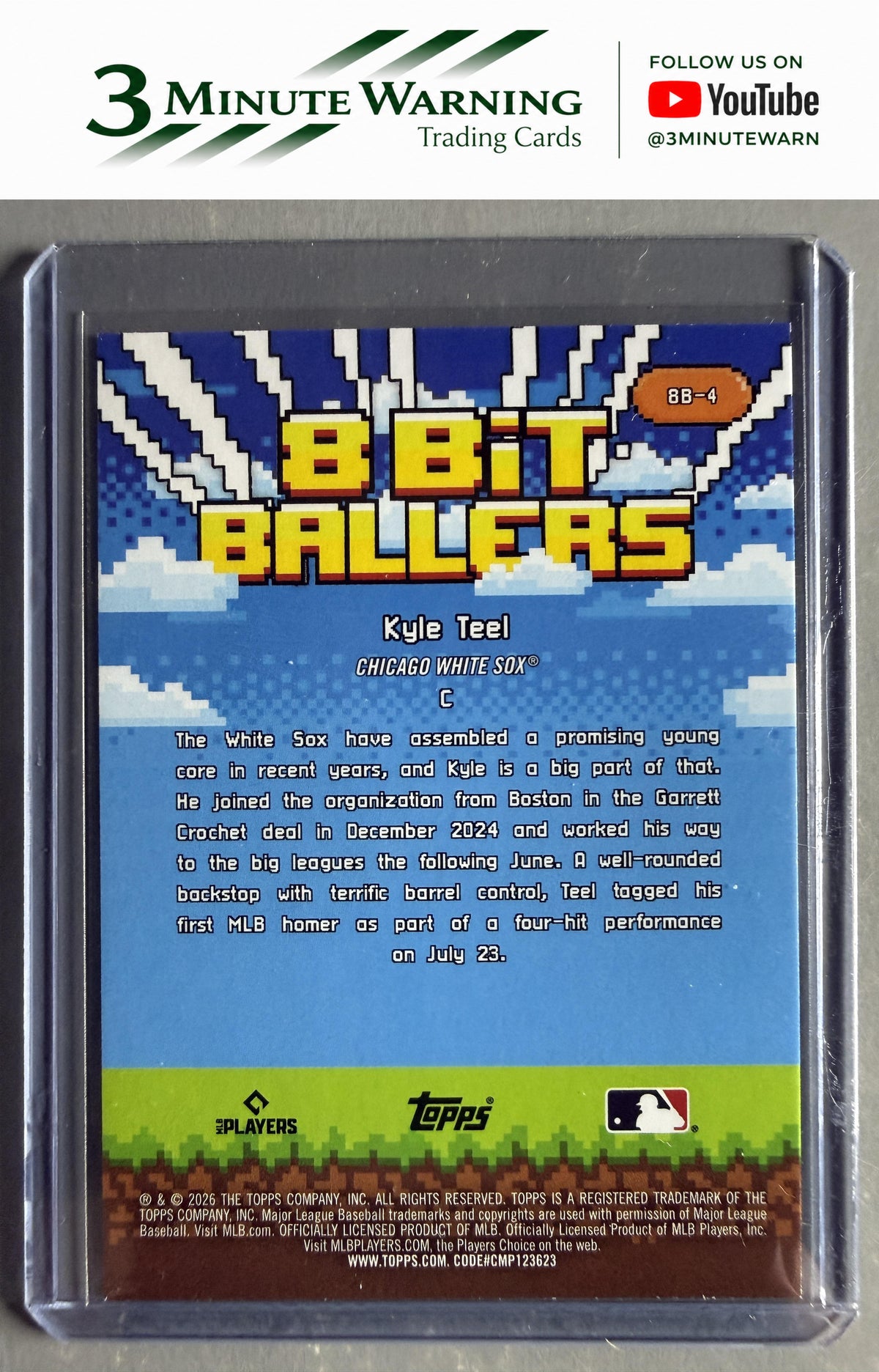 2026 Topps #8B-4 Kyle Teel 8 Bit Ballers