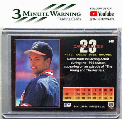 1993 Triple Play #249 David Justice