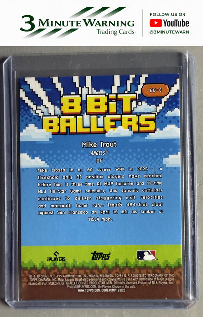 2026 Topps #8B-8 Mike Trout 8 Bit Ballers