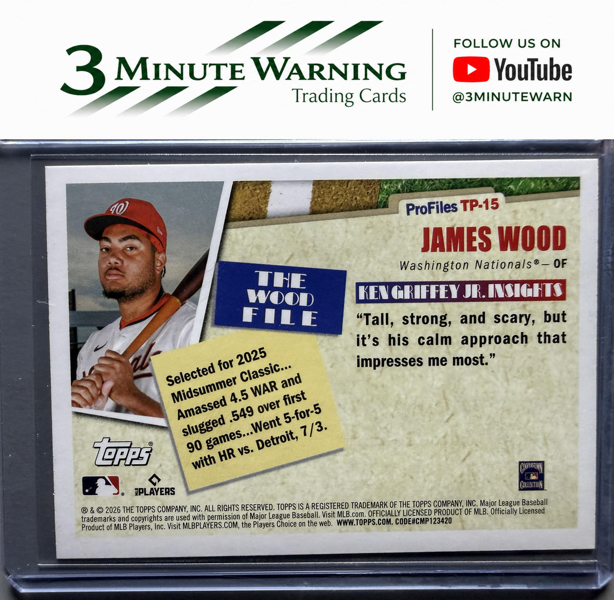 2026 Topps #TP-15 James Wood Profiles