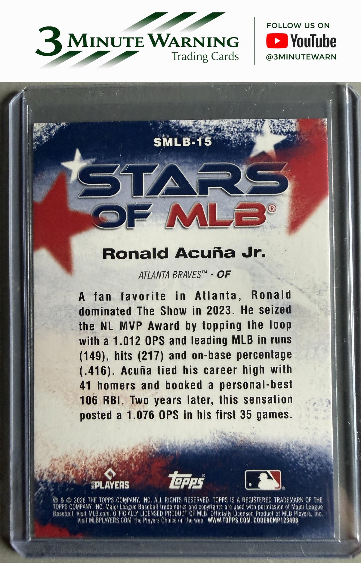 2026 Topps #SMLB-15 Ronald Acuña Jr. Stars of MLB