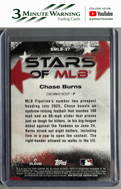 2026 Topps #SMLB-27 Chase Burns Stars of MLB