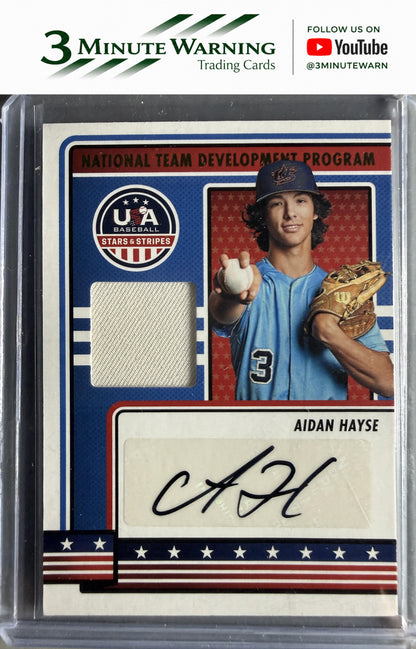 2023 Panini Stars & Stripes USA Baseball #NTDP-AH Aidan Hayse