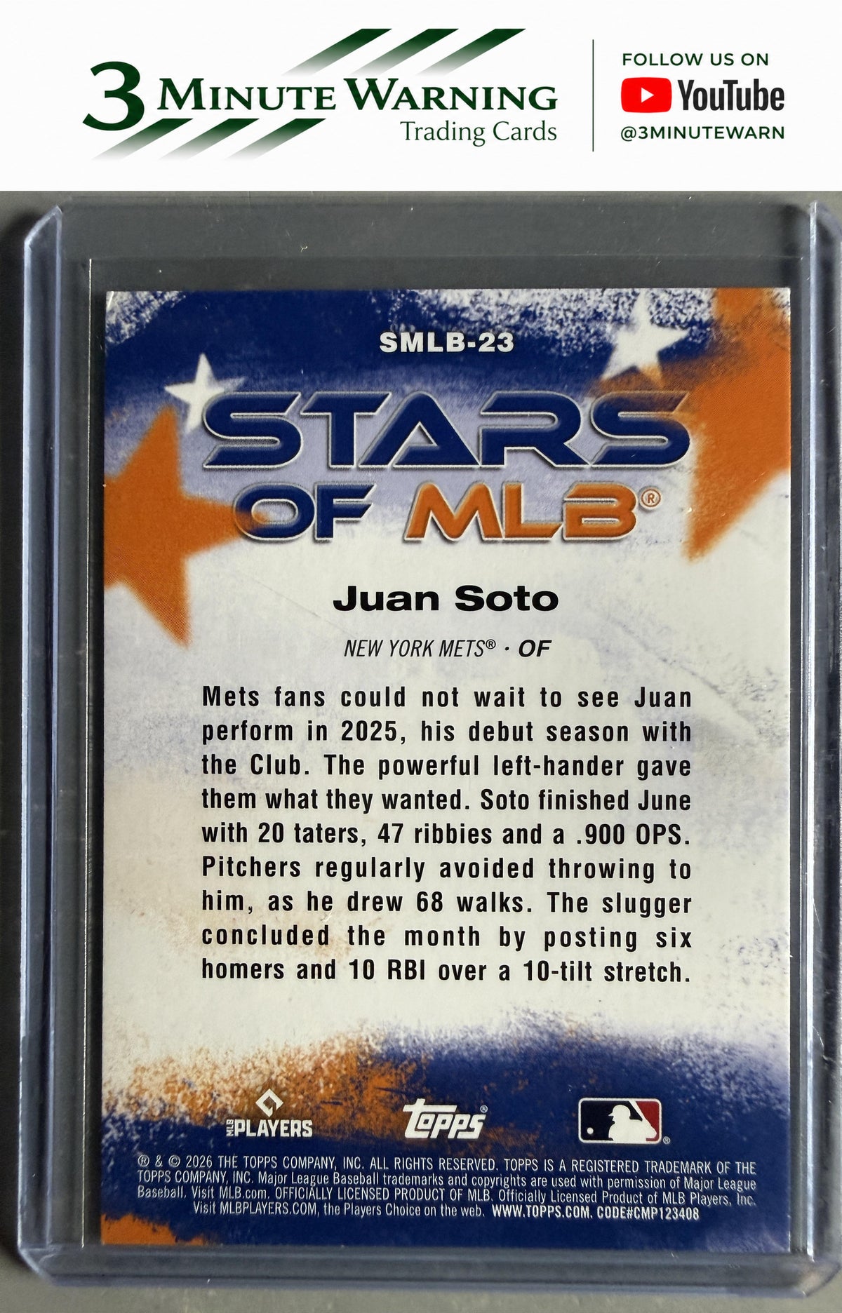 2026 Topps #SMLB-23 Juan Soto Stars of MLB