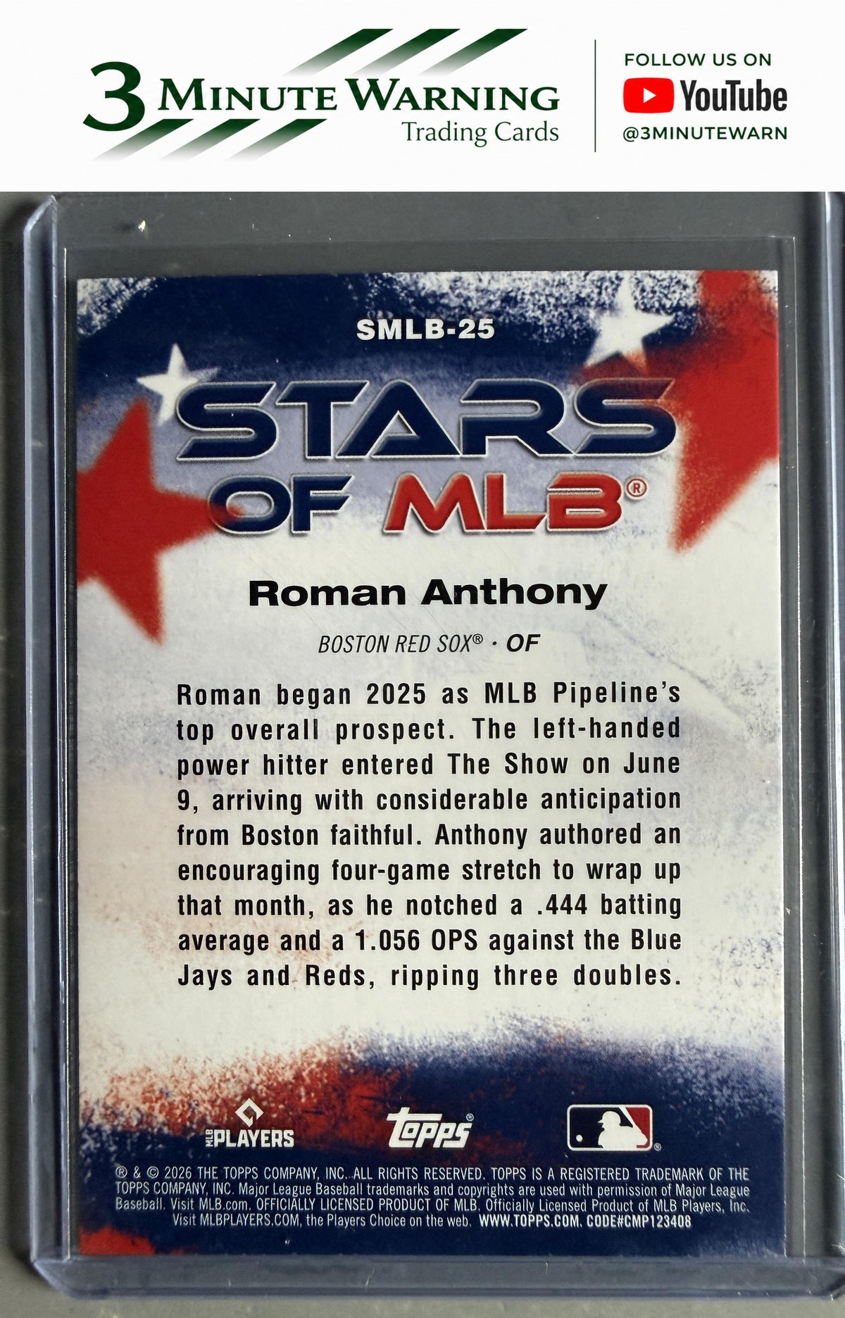 2026 Topps #SMLB-25 Roman Anthony Stars of MLB