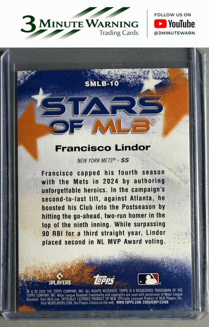 2026 Topps #SMLB-10 Francisco Lindor Stars of MLB