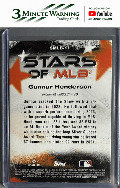 2026 Topps #SMLB-11 Gunnar Henderson Stars of MLB