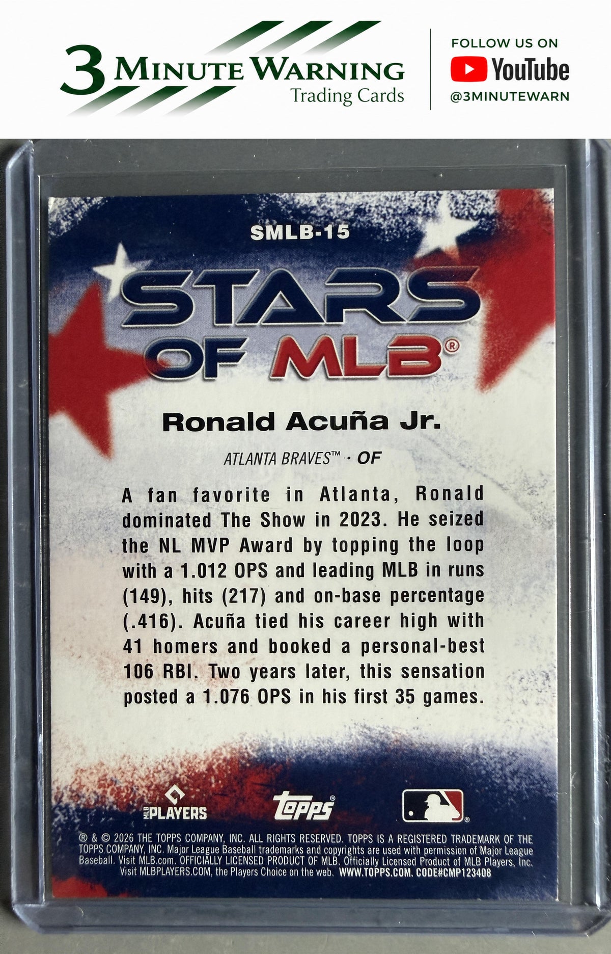 2026 Topps #SMLB-15 Ronald Acuña Jr. Stars of MLB