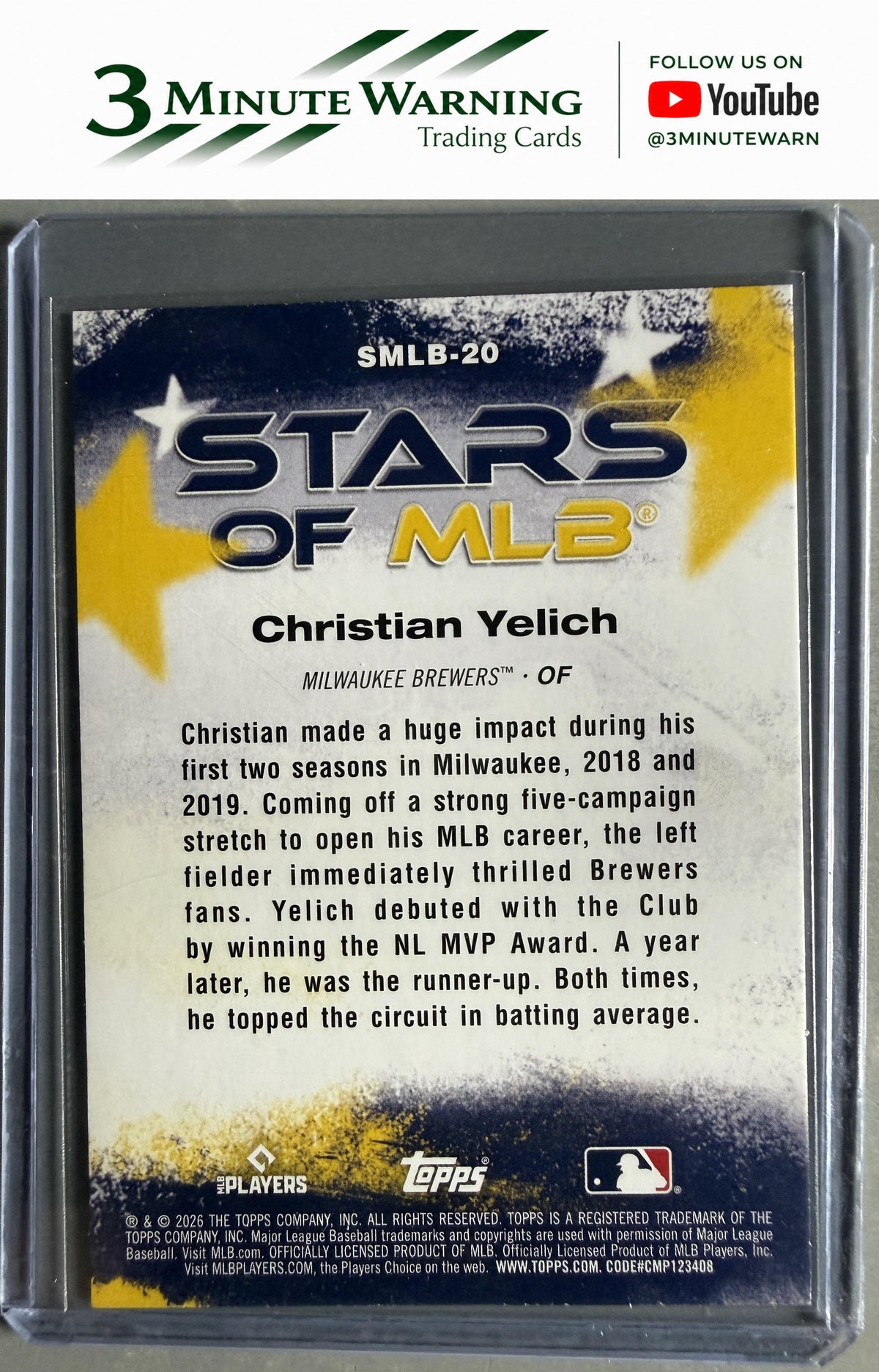 2026 Topps #SMLB-20 Christian Yelich Stars of MLB