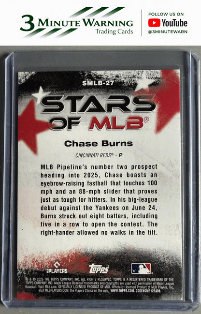 2026 Topps #SMLB-27 Chase Burns Stars of MLB
