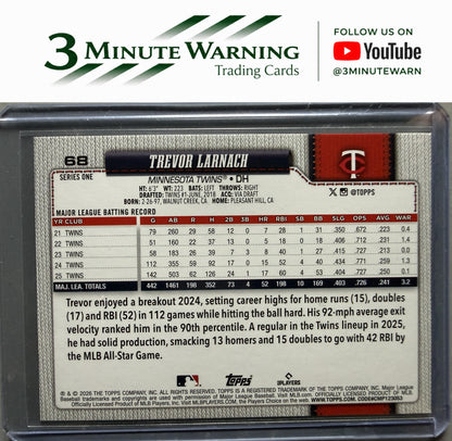 2026 Topps #68 Trevor Larnach Sandglitter