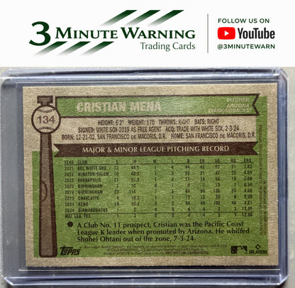 2025 Topps Heritage #134 Cristian Mena