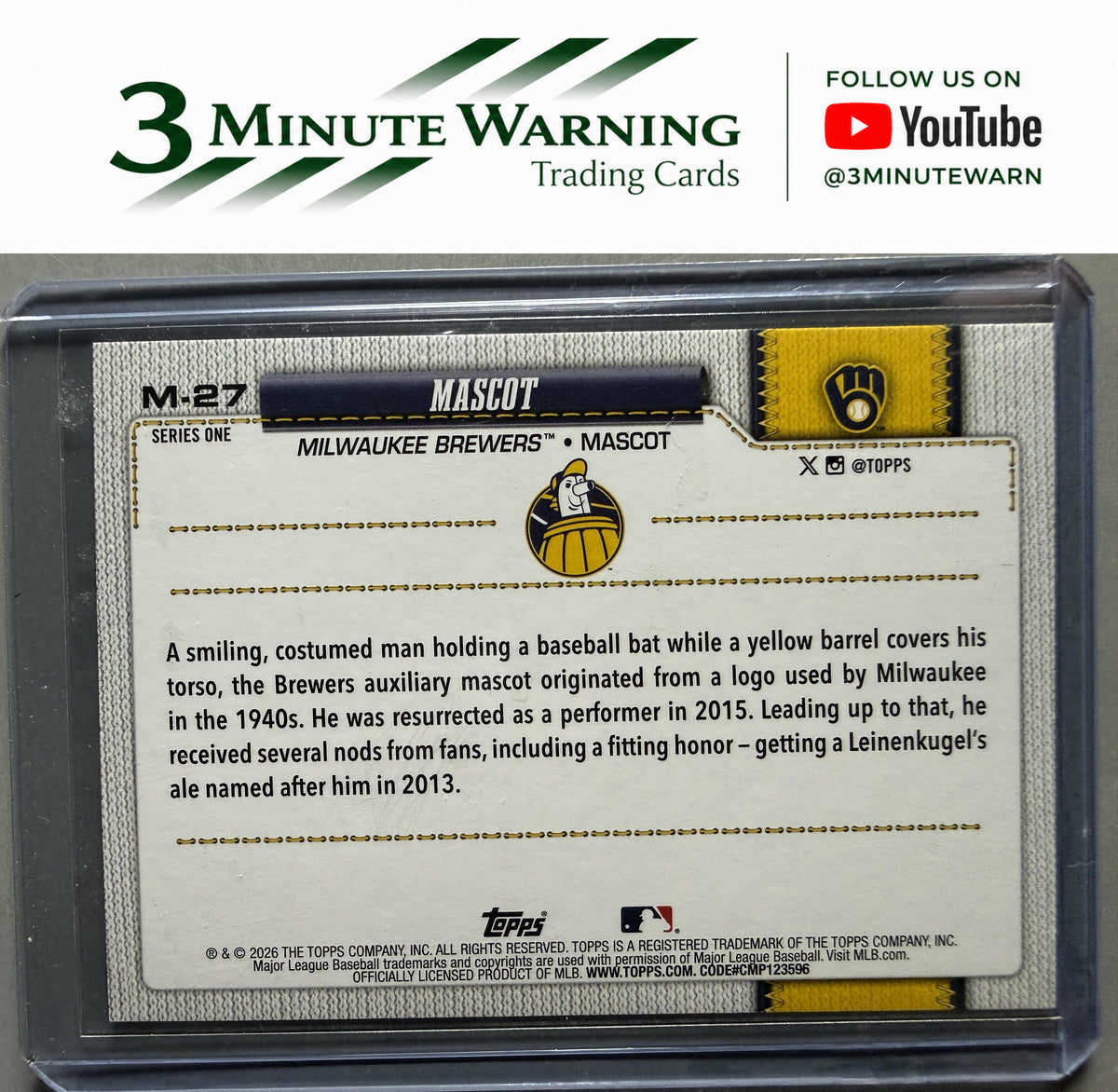 2026 Topps #M-27 Barrelman Mascots