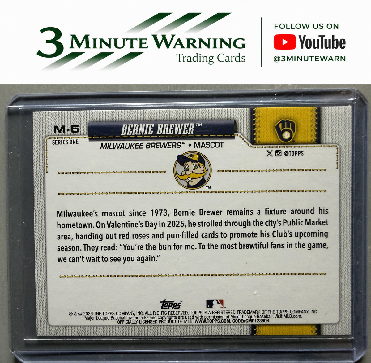 2026 Topps #M-5 Bernie Brewer Mascots