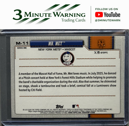 2026 Topps #M-11 Mr. Met Mascots