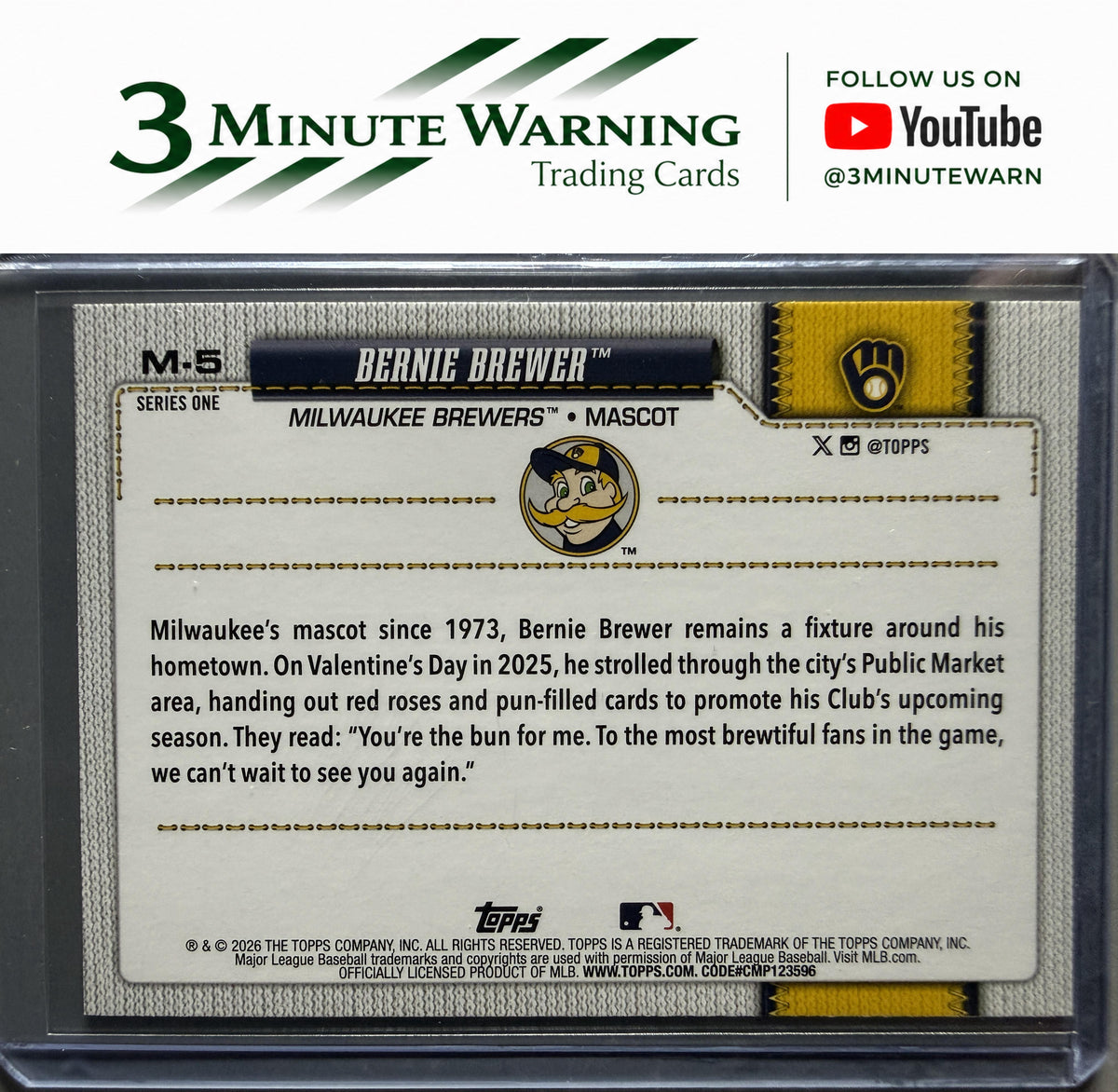 2026 Topps #M-5 Bernie Brewer Mascots