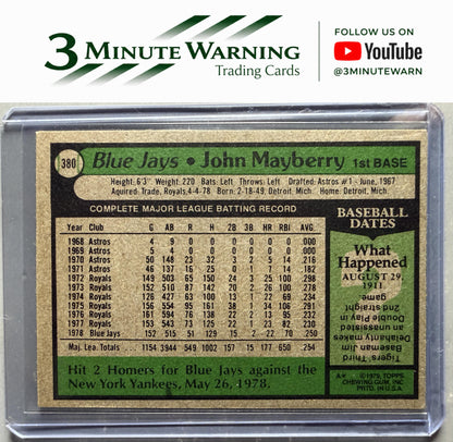 1979 Topps #380 John Mayberry