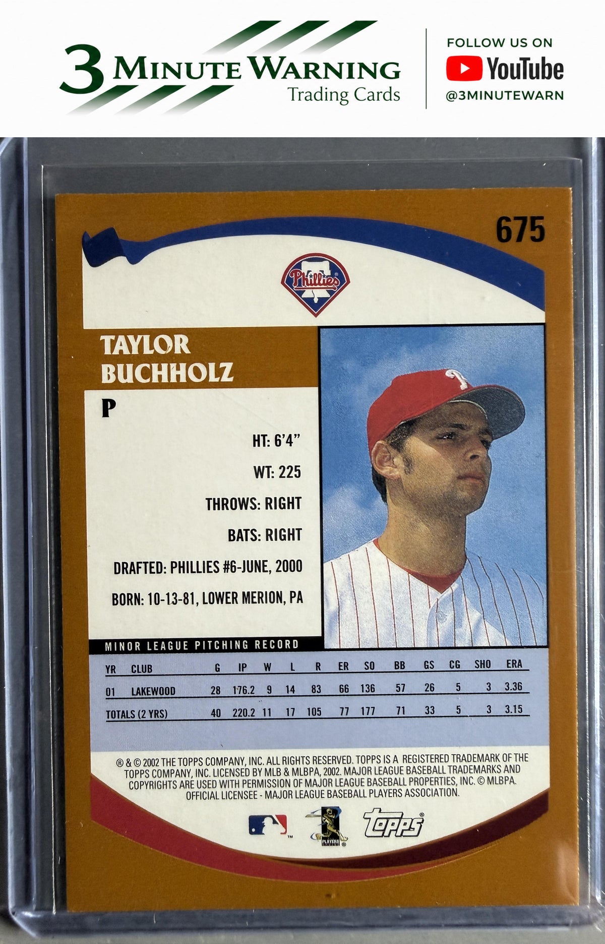 2002 Topps #675 Taylor Buchholz