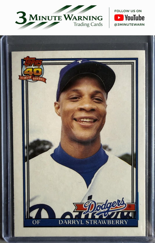 1991 Topps Traded #114T Darryl Strawberry