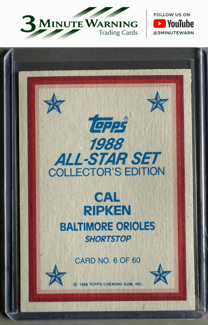 1988 Topps #6 Cal Ripken 1988 All-Star Set Collector's Edition