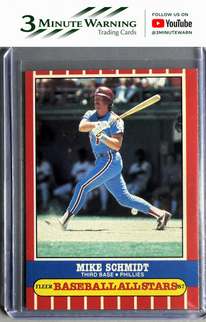 1987 Fleer Baseball All-Stars #40 Mike Schmidt