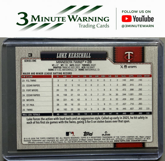 2026 Topps #3 Luke Keaschall