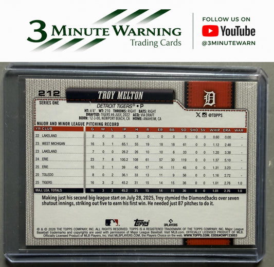 2026 Topps #212 Troy Melton