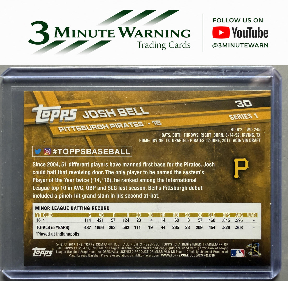 2017 Topps #30 Josh Bell