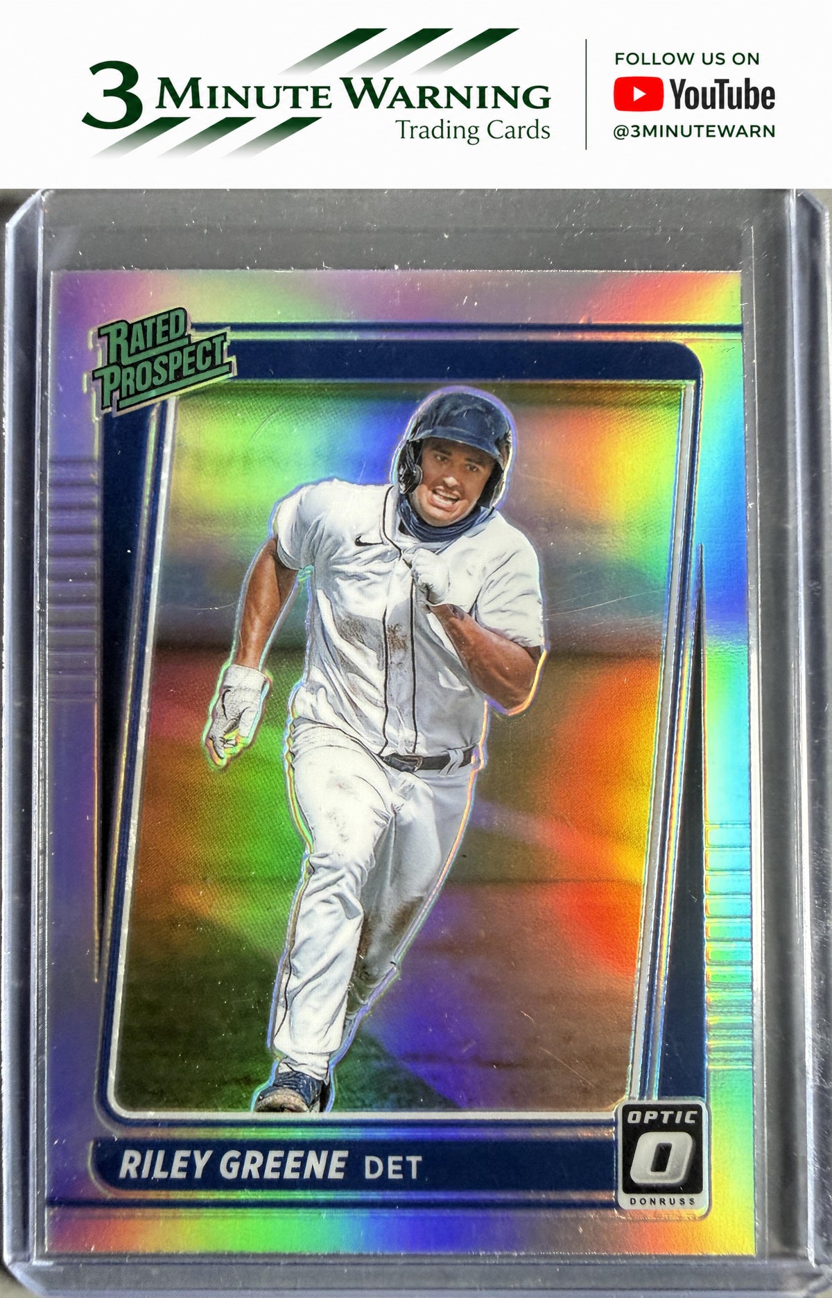 2021 Donruss Optic #RP5 Riley Greene Rated Prospect Holo