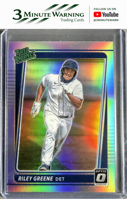 2021 Donruss Optic #RP5 Riley Greene Rated Prospect Holo