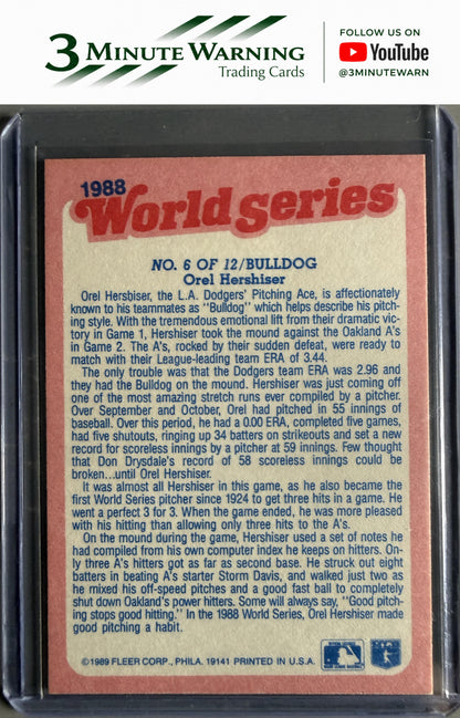 1989 Fleer #6 Bulldog World Series