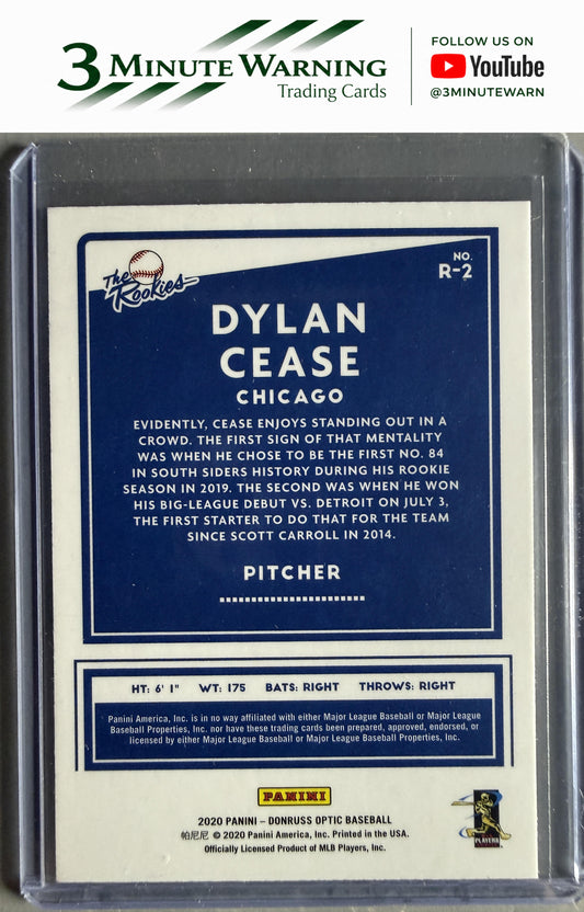2020 Donruss Optic #R-2 Dylan Cease The Rookies