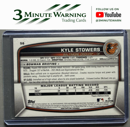 2023 Bowman #56 Kyle Stowers