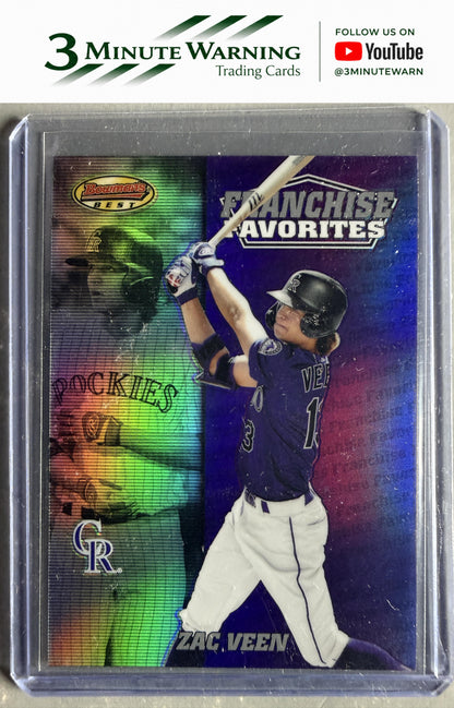 2020 Bowman's Best #FFA-ZV Zac Veen 2000 Franchise Favorites
