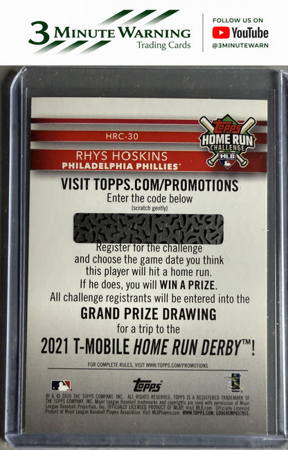 2020 Topps #HRC-30 Rhys Hoskins Home Run Challenge (Series One)