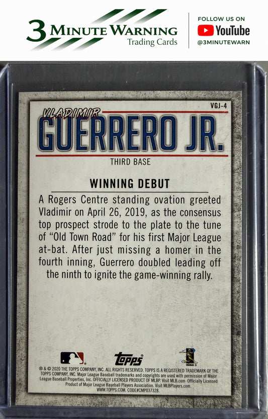 2020 Topps #VGJ-4 Vladimir Guerrero Jr. Player Highlights Vladimir Guerrero Jr.
