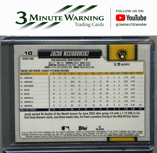 2026 Topps #10 Jacob Misiorowski