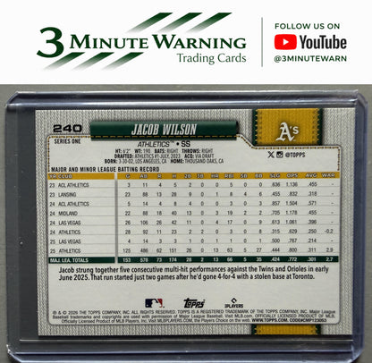 2026 Topps #240 Jacob Wilson