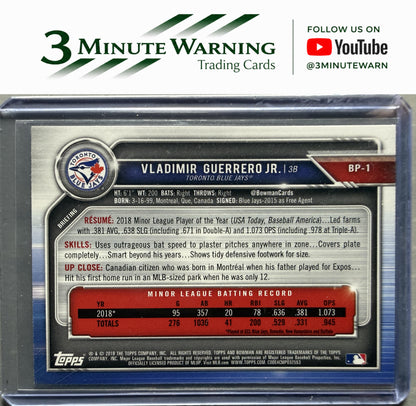 2019 Bowman #BP-1 Vladimir Guerrero Jr. Prospects