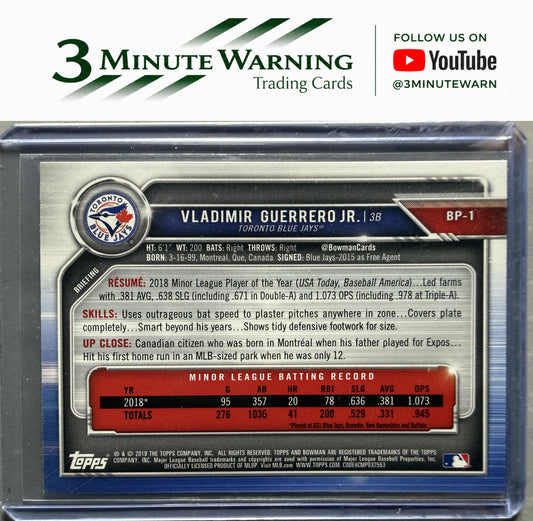 2019 Bowman #BP-1 Vladimir Guerrero Jr. Prospects