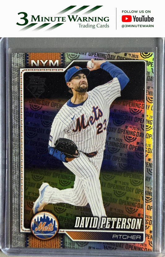 2026 Topps #215 David Peterson Opening Day Foil
