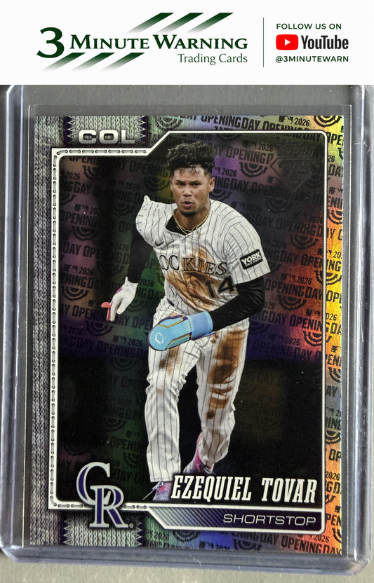 2026 Topps #136 Ezequiel Tovar Opening Day Foil