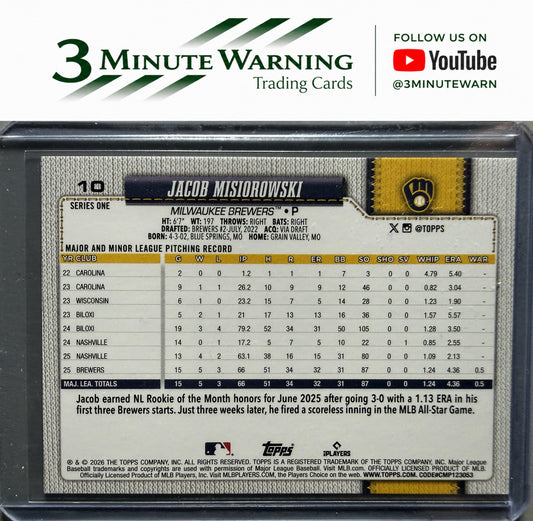 2026 Topps #10 Jacob Misiorowski